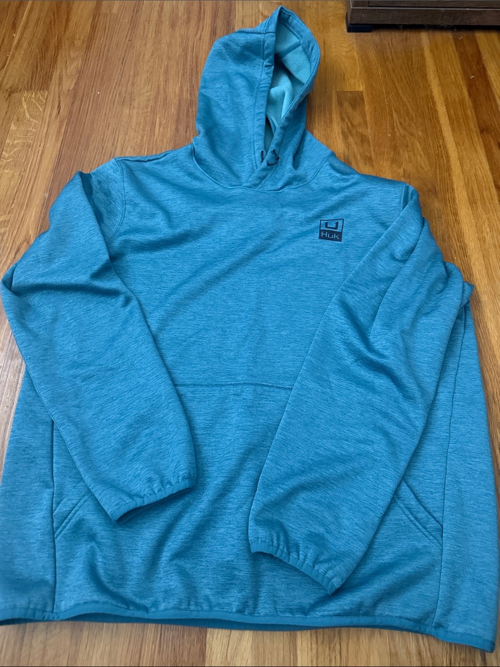 Huk Men’s Teal Blue Hooded Pullover